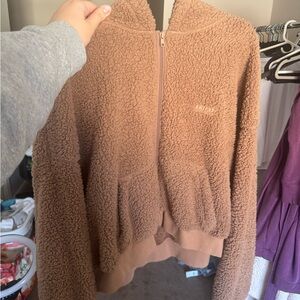 SKIMS Brown Teddy Jacket